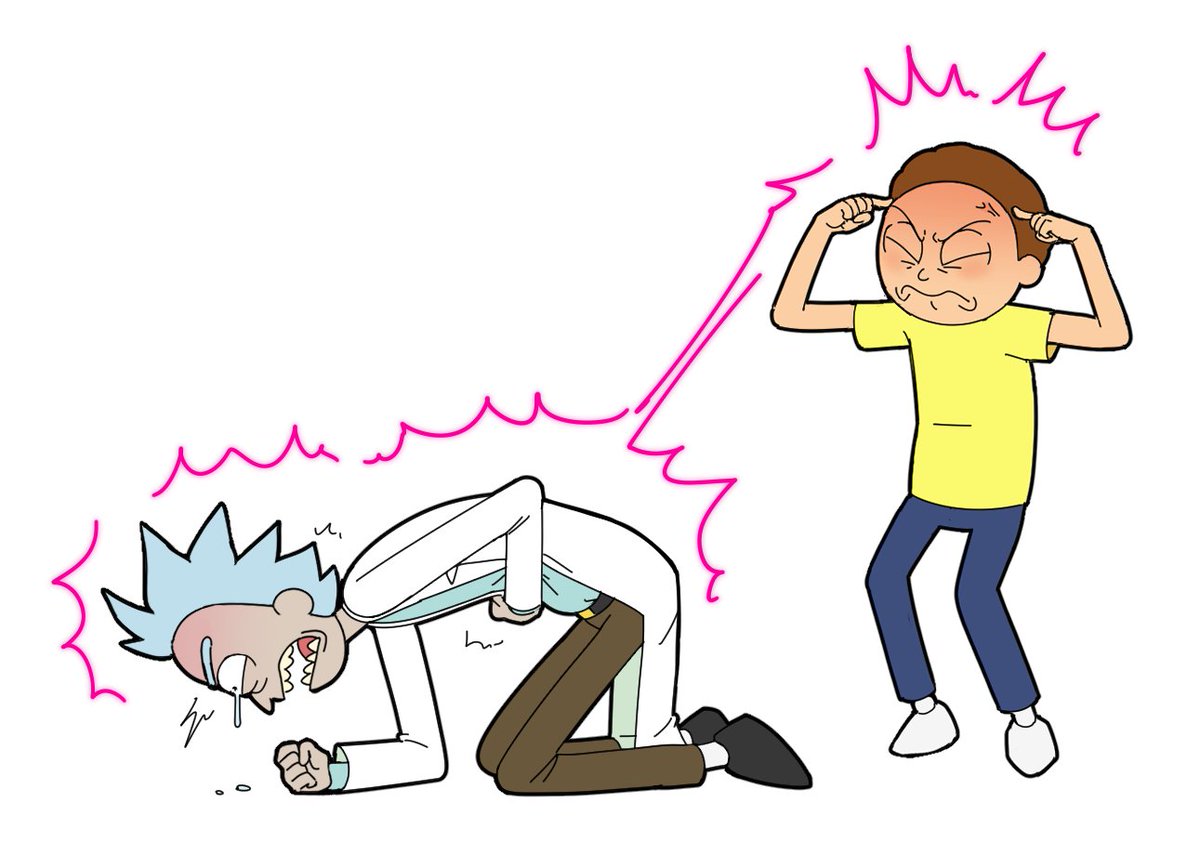 VilyaVlopick's tweet photo. Morty projecting his period cramps onto Rick https://t.co/7fbYiEm4xP