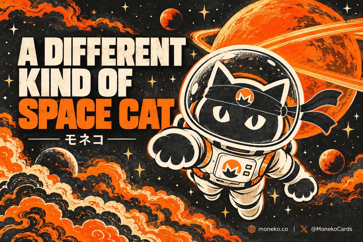 MonekoCards's tweet photo. Houston, we have a cat. 🐈‍⬛🪐

Astronaut role. Cosmic Dream setting.
The rest is your call.
Take solana:82CfUnavgMwUzY1UkUnWpqKMRPqoBuSb15VnEjn1yx9a somewhere unexpected — create your card and download it free.

https://t.co/4x9XYidIvU https://t.co/KziBFp6VMZ