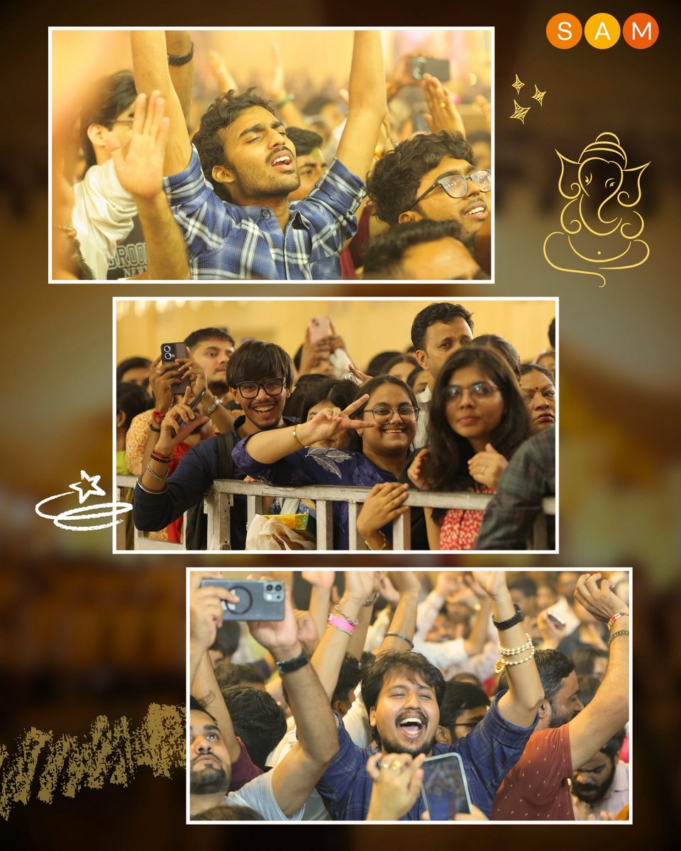 SAMWorkshops's tweet photo. [4/4] #SAM #BhajanClubbing #LalBaghKaRaja #Ganeshotsav2026 #GanpatiBappaMorya #GenZ #BhaktiWithAVibe https://t.co/qUEJjUqaS2