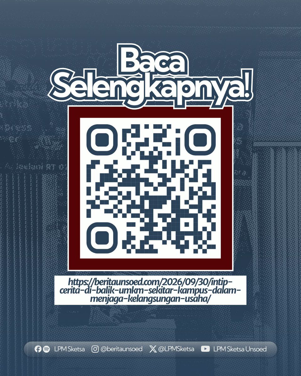 LPMSketsa's tweet photo. Selain untuk aktivitas perkuliahan, kawasan sekitar kampus juga menjadi tempat berbagai usaha kecil yang melayani kebutuhan. Namun, mempertahankan usaha tidak selalu mudah karena kebutuhan konsumen dapat berubah sewaktu-waktu.

Baca selengkapnya di https://t.co/yTXa6xHuqk https://t.co/xnwVRNarQr