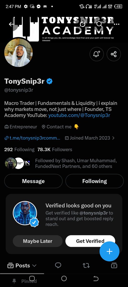 U_S_Yaro's tweet photo. @tonysnip3r @ShashtradesGC Done ✅ https://t.co/KqTaqejWTg