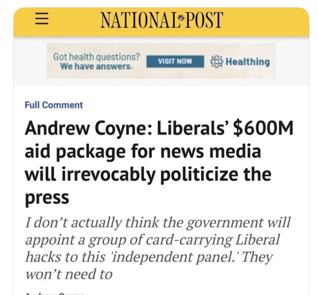 isabell53888198's tweet photo. That’s why Carney is PM.  The media is bought and paid for. https://t.co/Ehwsr4qwPQ