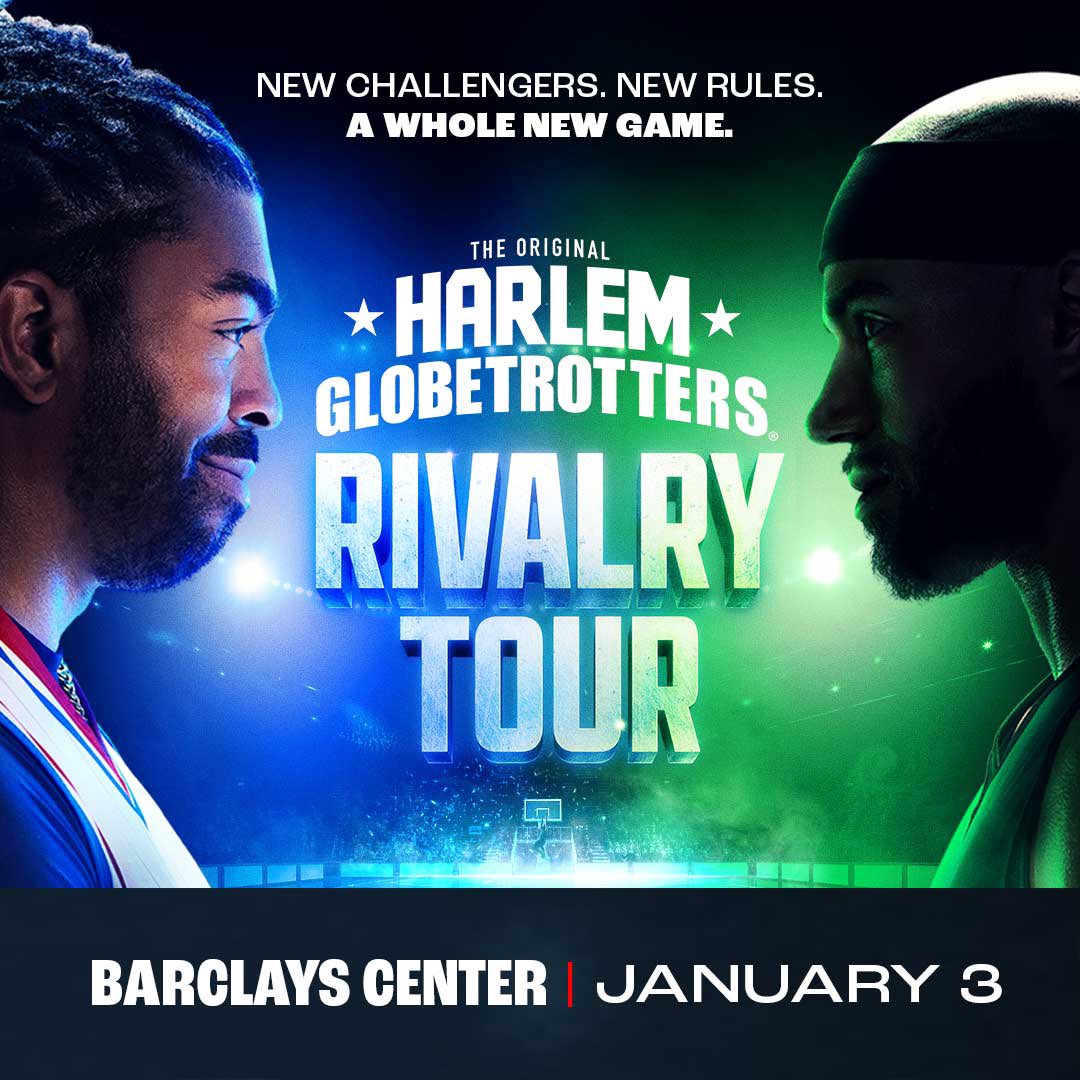 barclayscenter's tweet photo. PRESALE STARTS NOW! The world-famous Harlem Globetrotters return to Brooklyn on January 3. Get first access to tickets during our presale. Use CODE: BKLYN
🎟️: https://t.co/wJu2yG5L5z https://t.co/wnVXSJ53K5