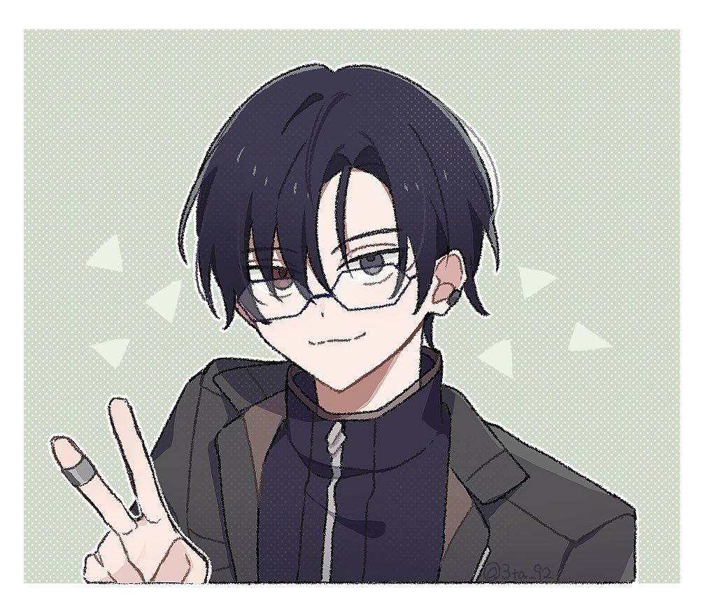 3ta_92's tweet photo. 意外とノリで✌️とかしてくれないかな、の捏造絵 https://t.co/1HJLYkYckx