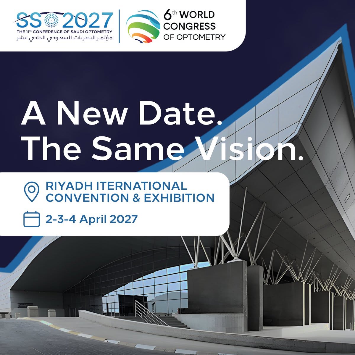 WorldCouncilOpt's tweet photo. Registration is Open for #WCO6 / #SSO2027!
Join us for WCO6 &amp; the 11th Conference of Saudi Optometry (SSO2027) April 2-4, 2027 in Riyadh, Saudi Arabia.

Learn more: https://t.co/6cxgEzA9cp. https://t.co/U70ip8uw11