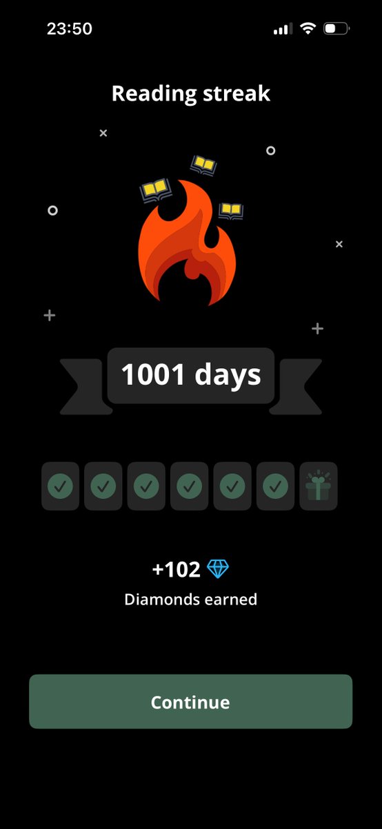 fleurintro's tweet photo. made it to day 1000 of reading every day! very proud of myself. my brain is not rotting on my watch 🙂‍↕️ https://t.co/2lBcDF2Tum