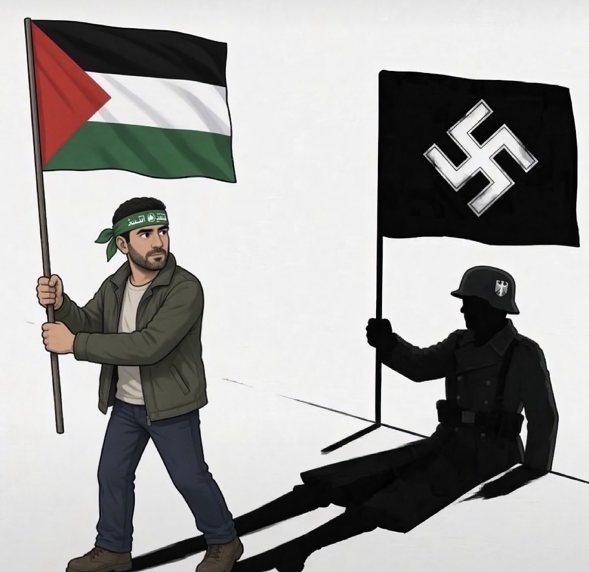 Nechamatova's tweet photo. Le nazisme n’est pas mort .
🇵🇸Il a simplement changé de couleur d’étendard https://t.co/rUiGfjpN4u