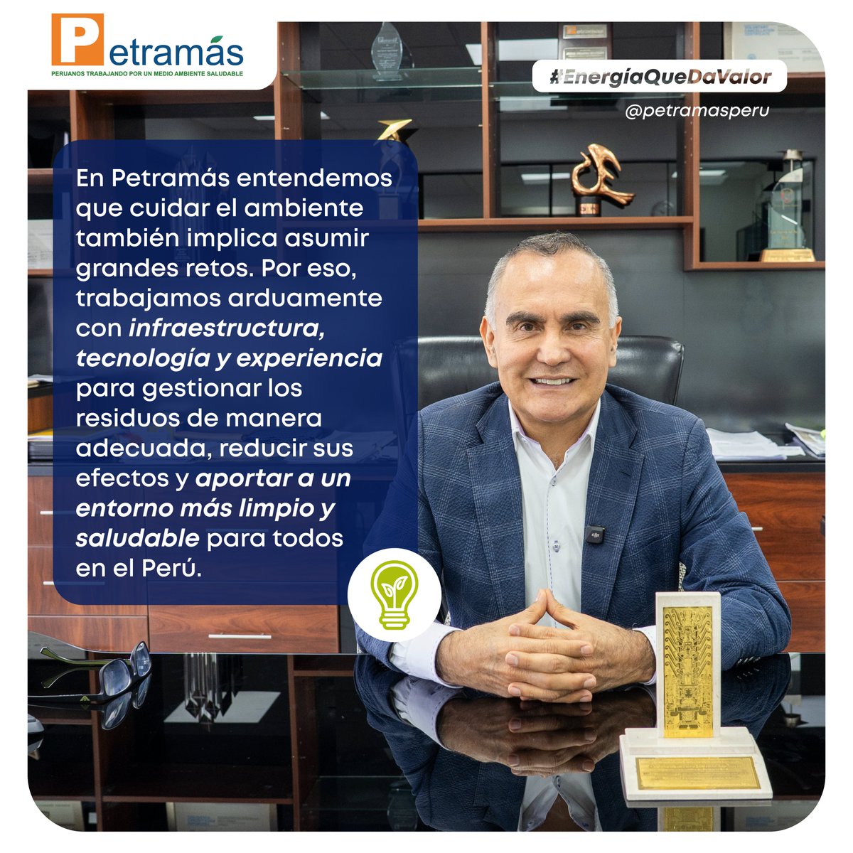 PetramasPeru's tweet photo. 🌎 El verdadero cambio comienza cuando entendemos que gestionar los residuos también es cuidar el lugar donde vivimos. En Petramás unimos conocimiento, tecnología y acción para desarrollar soluciones que trascienden.

💡 #JorgeZegarra #Perú https://t.co/80vRMcJL8V