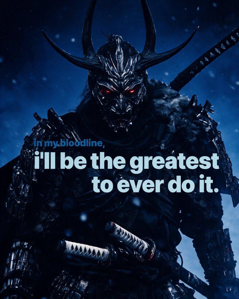 IdrakoOfficial's tweet photo. Decide to be the first one in your family who breaks the pattern.
Decide to be the first one in your family who breaks the pattern.

Not the greatest on earth. The greatest in your bloodline. 
That's a real target with a real finish line — and most people have never even named it.
Ask yourself: what did your parents never manage to do, and what would it mean if you were the one who did?

Write that sentence down. It's more useful than any goal you'll set this year.

Then check your room. Not your enemies — your regulars. 
The five people you speak to most every week are your actual average: your energy, your standards, your ceiling. 
If you told them tomorrow that you're going all in on something, who would get excited and who would make a joke? You already know the names.

You don't have to cut anyone off. 
Just move them from daily to occasional and put someone who's building something in the space that opens up.

Next: act like it's already yours. Not fantasy... behavior. Ask what someone who already had it would do at 9pm tonight. 
They wouldn't scroll. They'd do the one thing that's been sitting on the list for three weeks. 
Do that thing. Belief without a matching action is just a mood.

And don't quit on the flat stretch. 
People rarely lose to a wall, they lose to a plateau — that stretch where the numbers stop moving and nothing feels like progress. 
Set a date instead of a feeling: "I'll reassess in 90 days." Then you can't quit on a bad Tuesday, only on evidence.

Last thing. Stop replaying what happened and rehearsing what might. Both are theft. Right now you have one hour you can actually use.

Forget then. Forget later. All you have is now... go use this hour.

Save this. Reread it the day your motivation drops.

#idrako #darkfantasyart #cinematicart #aiartcommunity #darkaesthetic
#epicfantasy #fantasyart #dragonart #knightcore #conceptart
#aicinematic #digitalart #cinematicvibes #artoftheday #visualart
#mindset #discipline #stoicism #selfdiscipline #mentalstrength
#warriormindset #motivationdaily #motivationalquotes #quoteoftheday
#mindsetmatters #growthmindset #nevergiveup #staystrong
#carousel #visualstorytelling