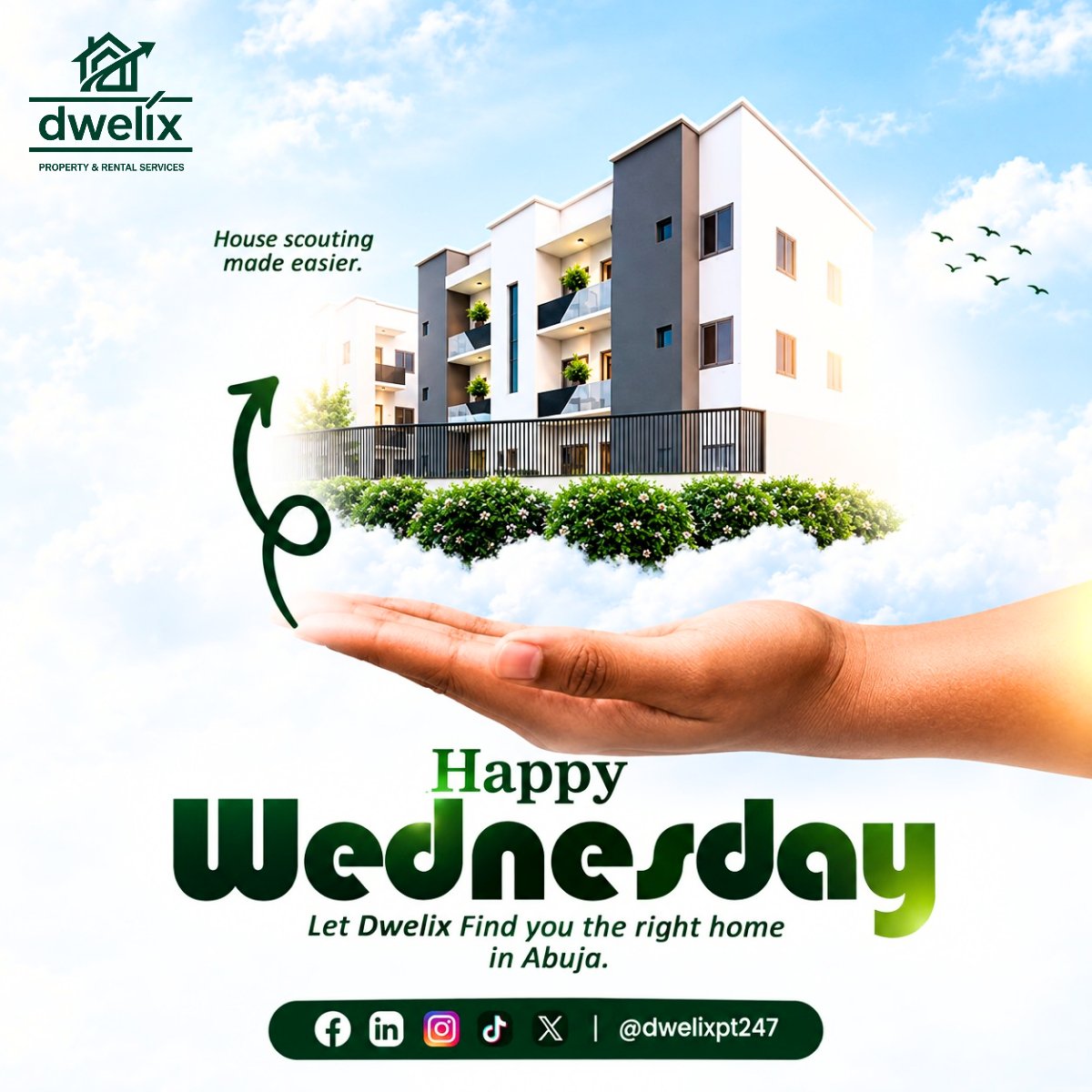 Dwelixpt247's tweet photo. Happy Wednesday!
How’s the week treating you so far?
House hunting in Abuja doesn’t have to be stressful.
Do you need help finding your next home?
Dwelix is here to make the search easier.
#Dwelix #AbujaRentals #HouseHunting https://t.co/4VDctQTBO8