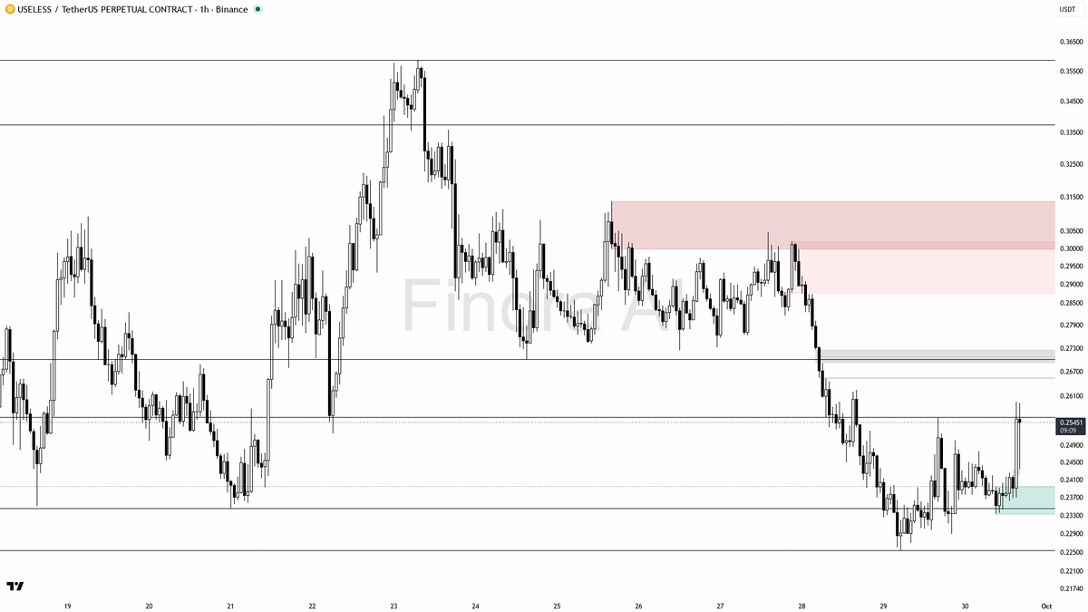 📊 $USELESS -3.7% dip on 2.3x volume but bulls keep the structure intact 
 [📷](https://pbs.twimg.com/media/HTeCHxaXsAAbYZk.png) https://pbs.twimg.com/media/HTe