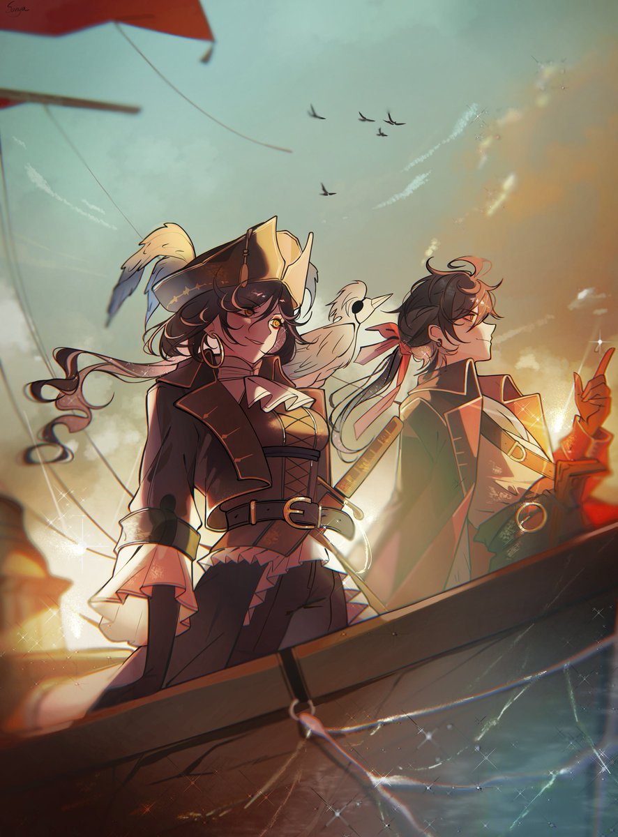 Sanyazhao3n's tweet photo. Wuwa pirate AU
#WutheringWaves #Wuwafanart https://t.co/XpL1ATUIUN