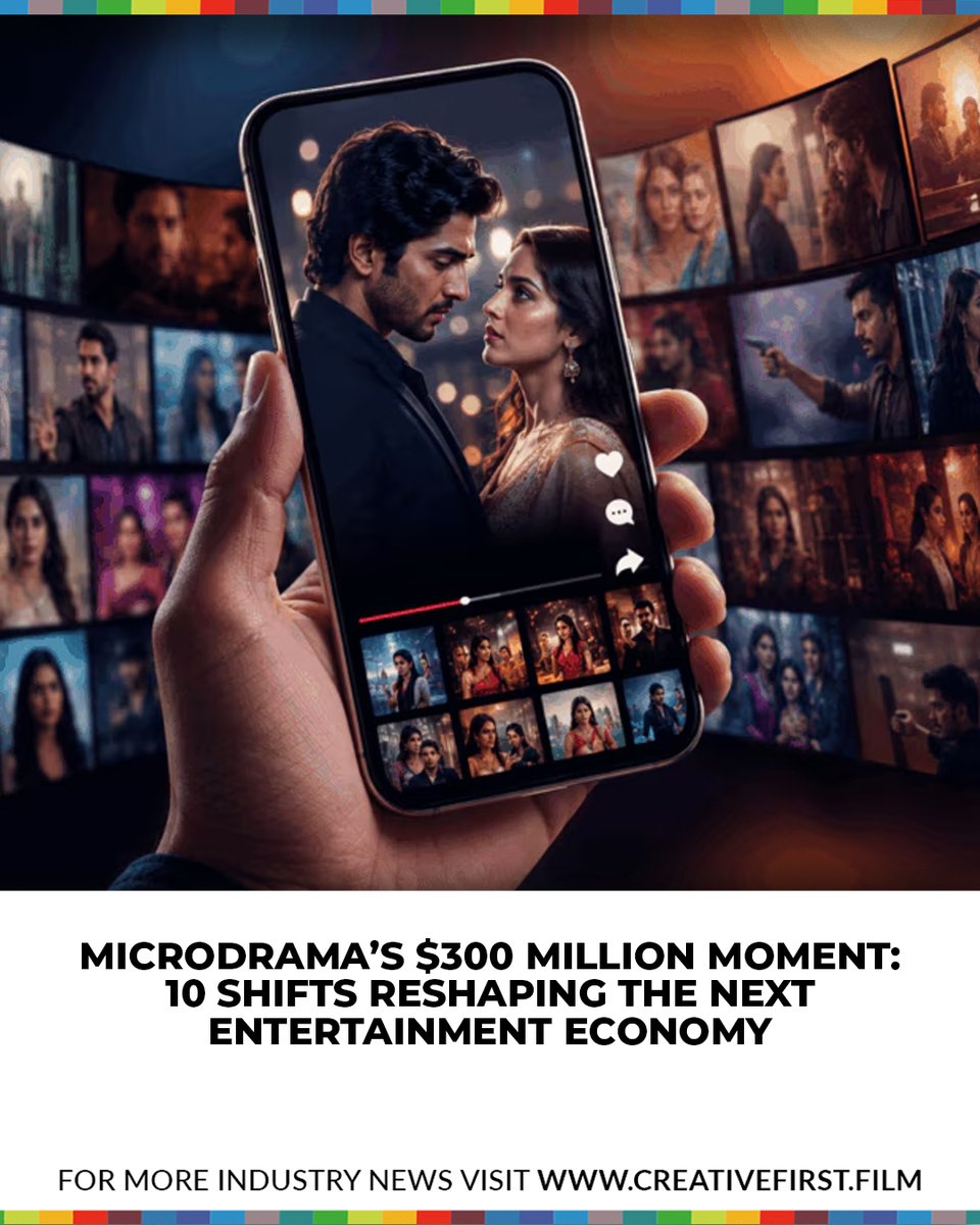 CreativeFirstIN's tweet photo. 5. India’s microdrama market has scaled rapidly in a year, drawing OTT platforms, content companies, broadcasters and brands into a battle for short-form IP, audiences and monetisation.

Read more at https://t.co/rk9cov345w https://t.co/Bimmoq8bMu