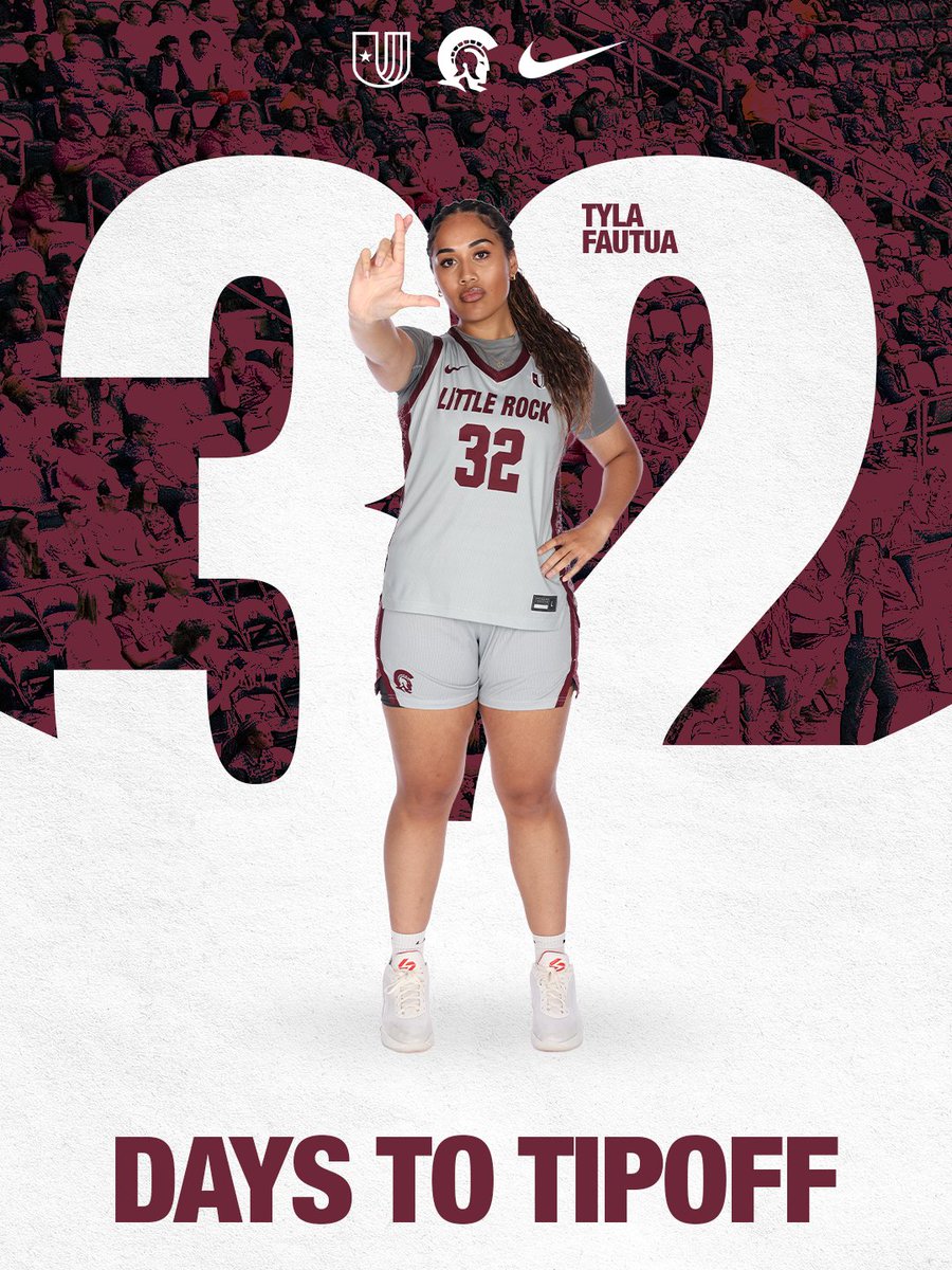 LittleRockWBB's tweet photo. Another day closer to our first game of the season! 

We are 32 days out from our home competition against Central Baptist on Nov. 2! Get your tickets now on our website! 

#TrojansUnited https://t.co/DVAKQ4gGZS