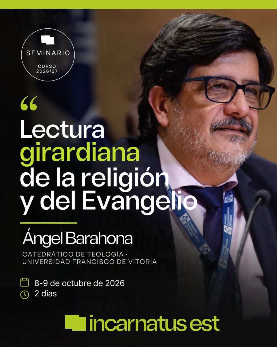 Incarnatus_est's tweet photo. Nacen los Seminarios Incarnatus est: encuentros de dos días para compartir con nuestros alumnos y profesores una parte de la experiencia de la escuela.
Te dejamos la programación de octubre:

https://t.co/cT1gLNLvSn https://t.co/g6inNB1o1k