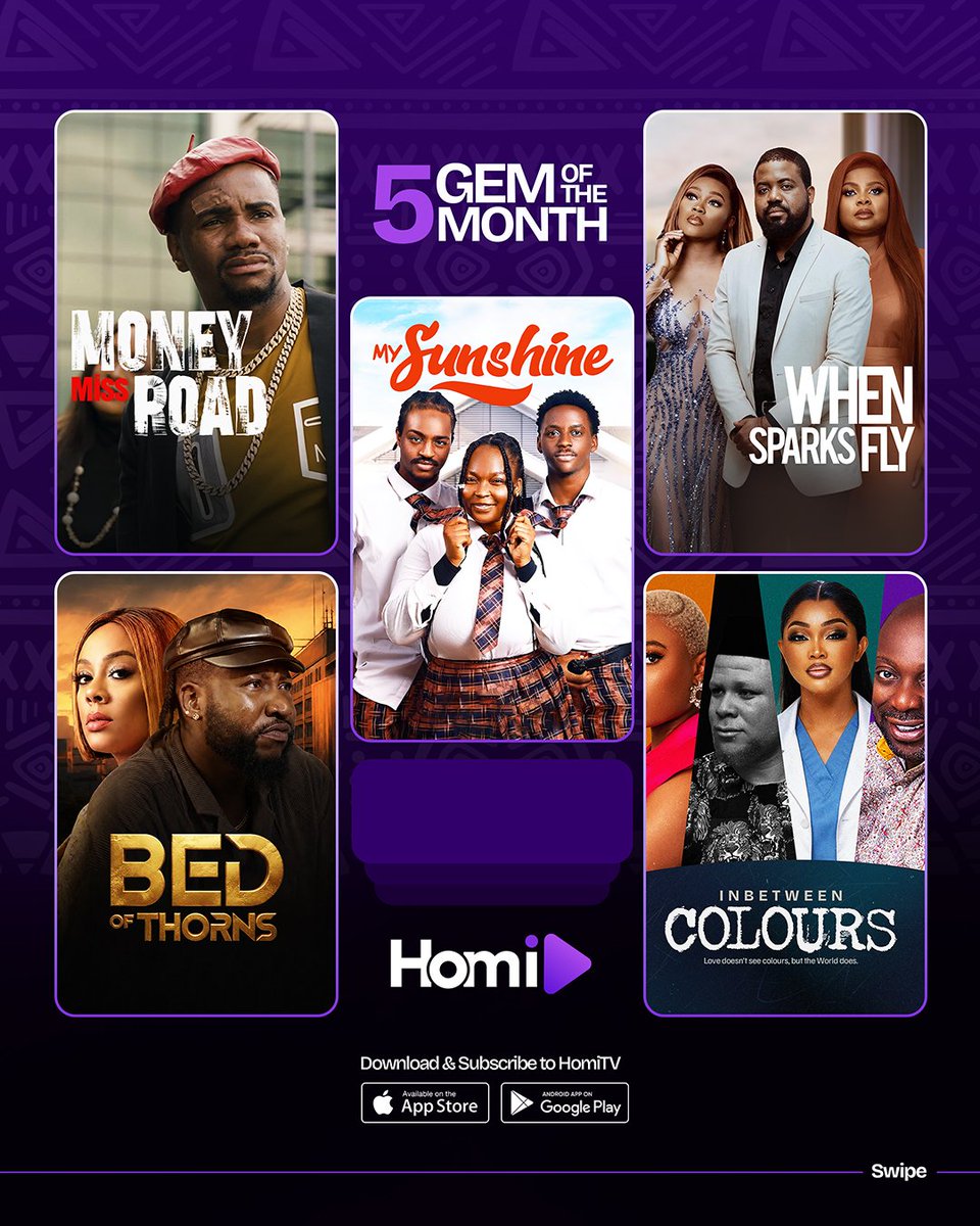 HomiTv_'s tweet photo. You’re watching the wrong movies! 👀🍿

Here are 5 hidden gems on HomiTV you’re probably sleeping on. Swipe through and discover your next favourite! 🔥

#HomiTV #HiddenGems #AfricanMovies https://t.co/GMZ20tE5Qo