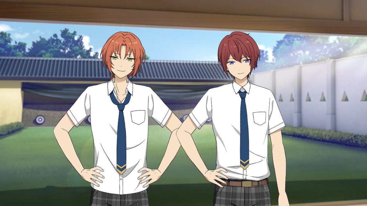 KingRook_'s tweet photo. レオの制服(高2夏)が追加されたから同学年の王さま組で並べてみたけど、制服の着こなし方の違いに爆萌えした https://t.co/GjzAIC1pSw