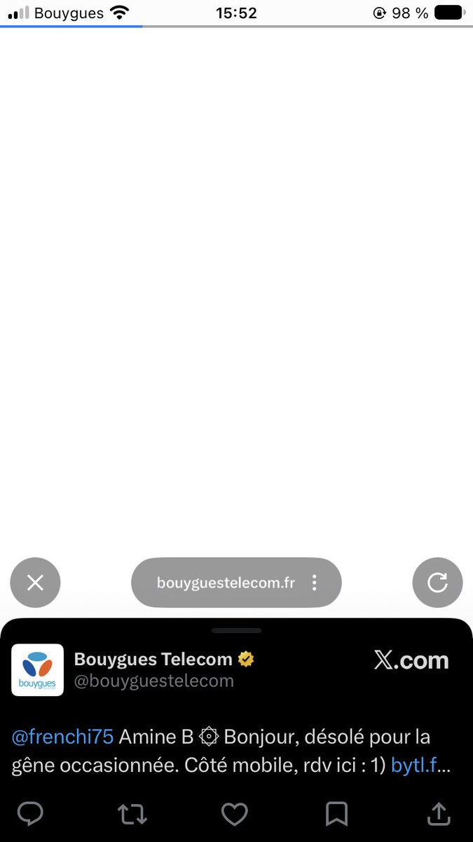 MrGav0n's tweet photo. @bouyguestelecom @frenchi75 Arrêtez avec votre lien il ne fonctionne pas et ce n'est pas ce qu'on vous demande de toute façon. On s'en fiche de la meteo ça ne fonctionne pas ça ne fonctionne pas, point. https://t.co/BnEuAonl0j