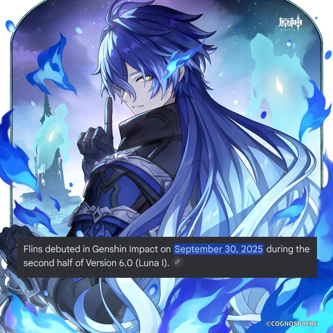 teyvattabloid's tweet photo. One year ago, Kyryll Chudomirovich Flins was released. Happy 1 year anniversary, Flins!

Credit - u/gxxncxrlo

#Genshinlmpact #Genshin #GenshinMemes https://t.co/4TFvUZ23zE