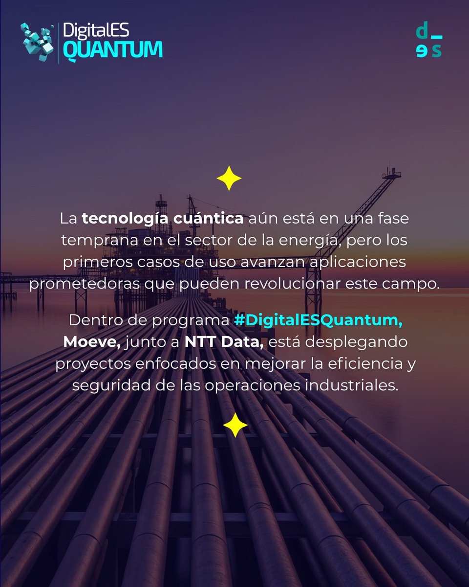 AsocDigitales's tweet photo. ⚡¿Qué impacto tiene la cuántica en la energía?

En #DigitalESQuantu, junto a @redpuntoes, @MoeveGlobal y @NTTDATA trabajamos en casos de uso para optimizar operaciones, anticipar incidencias y mejorar la toma de decisiones.

🖇️Descubre más: https://t.co/M6bLm1geO8 https://t.co/OqGEJqSAPN