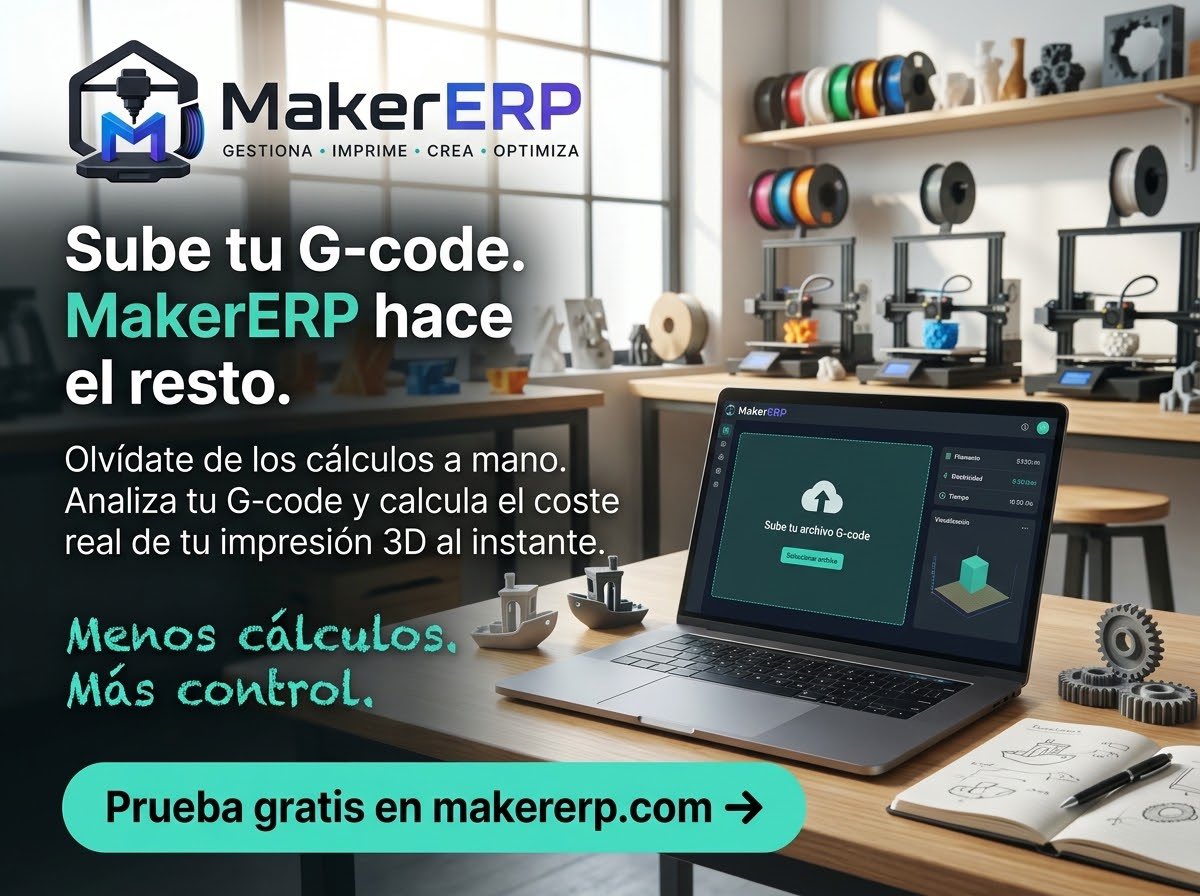 carlosdev12's tweet photo. ¿Aún calculas a mano tus impresiones 3D? 😅 Yo estaba harto y creé MakerERP.
Sube tu G-code y saca el coste total y por pieza al instante.
👉 https://t.co/ngtgeWGES3
#Maker #Impresion3D #IndieDev #3DPrinting https://t.co/VGk860SLyj