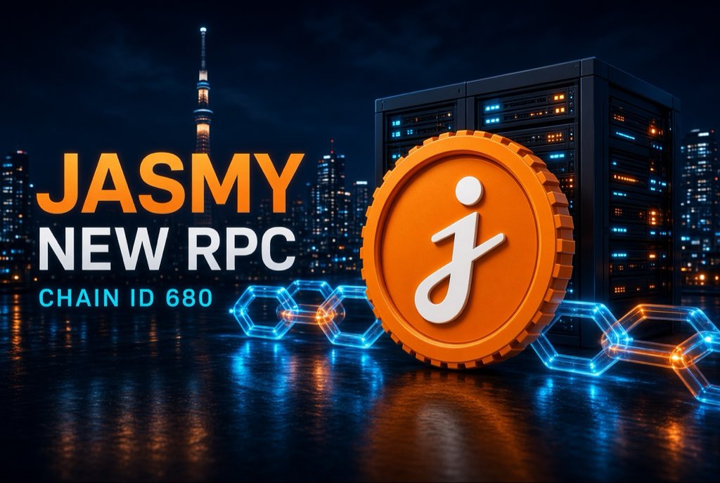 MRANALYST77's tweet photo. Official account changed the JasmyChain door today. Hara posted “Here is new rpc.”
What changed The old internet address the chain used may shut down. New address: https://t.co/WSVCX8kMwl New explorer: https://t.co/b52rIRQTaS Chain ID stays 680.
Why they did it The old door was on somebody else’s system. Now Jasmy is using their own door and their own explorer. Purpose: keep the chain online, faster, under their control. Wallets don’t break later.
What it benefits $JASMY JasmyChain is where $JASMY is supposed to be used as gas. If the chain door dies, apps and wallets stop. Fixing the door means they are treating the chain like a real product, not a dead test.
Is it good news Yes. Quiet good. Not a new exchange. Not Money Twin live. Not a reason to scream $10.
If you added JasmyChain to a wallet, update the RPC. If a stranger DMs you a new RPC and wants your seed, that is a scam.
You updating the wallet, or you only watch the candle?
Contract: 0x7420B4b9a0110cdC71fB720908340C03F9Bc03EC
DYOR. Not financial advice. Never share your seed. #JASMY