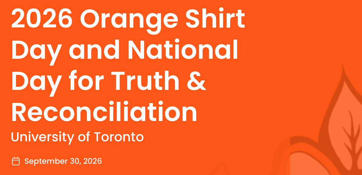 uoftmedicine's tweet photo. TODAY AT 10AM: Join us and the rest of the @UofT community to commemorate Orange Shirt Day and the National Day for Truth &amp; Reconciliation. Register to watch the livestream: https://t.co/5HieqERni9. https://t.co/VPO44oSABF