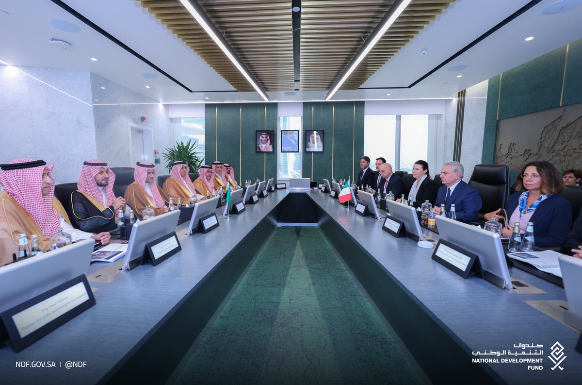 NDF's tweet photo. Highlights from the high-level meeting between @NDF and Italy’s Cassa Depositi e Prestiti @GruppoCDP , attended by several CEOs of affiliated development funds and banks, to explore ways to strengthen development and economic cooperation between the two countries, as well as opportunities for project financing and joint investment