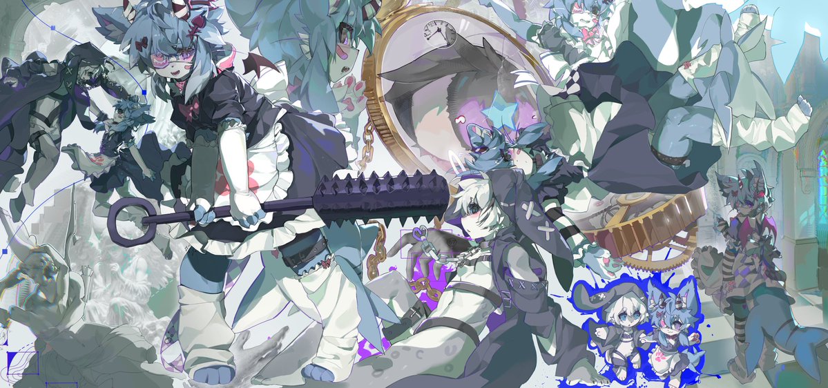 redfoxrice1145's tweet photo. New artwork～

It is a composite page～💙

character from @phanto_vrc https://t.co/y0t4MeogCE