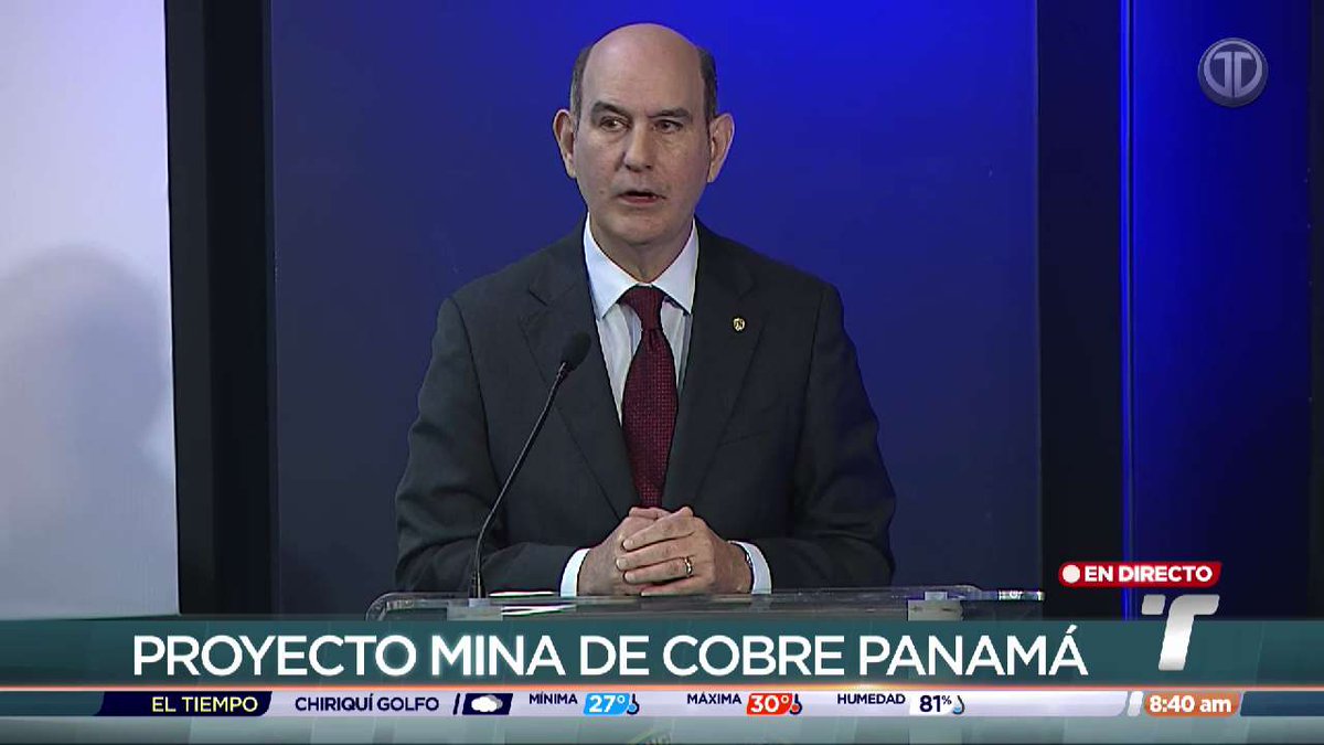 TReporta's tweet photo. “Me preocupa que terminemos pagando miles de millones con los recursos de todos los panameños solamente para cerrar una mina, eso no es una inversión, es un gasto que no genera crecimiento, que no deja ni un solo empleo permanente. Demasiada plata que sale del bolsillo de la gente y no vuelve, no regresa”, @FelipeChapman, ministro de Economía y Finanzas.