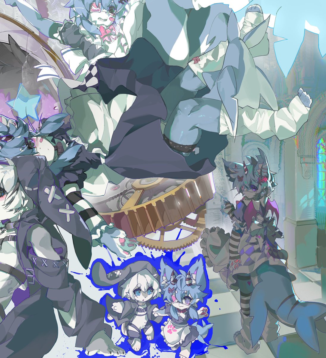 redfoxrice1145's tweet photo. New artwork～

It is a composite page～💙

character from @phanto_vrc https://t.co/y0t4MeogCE