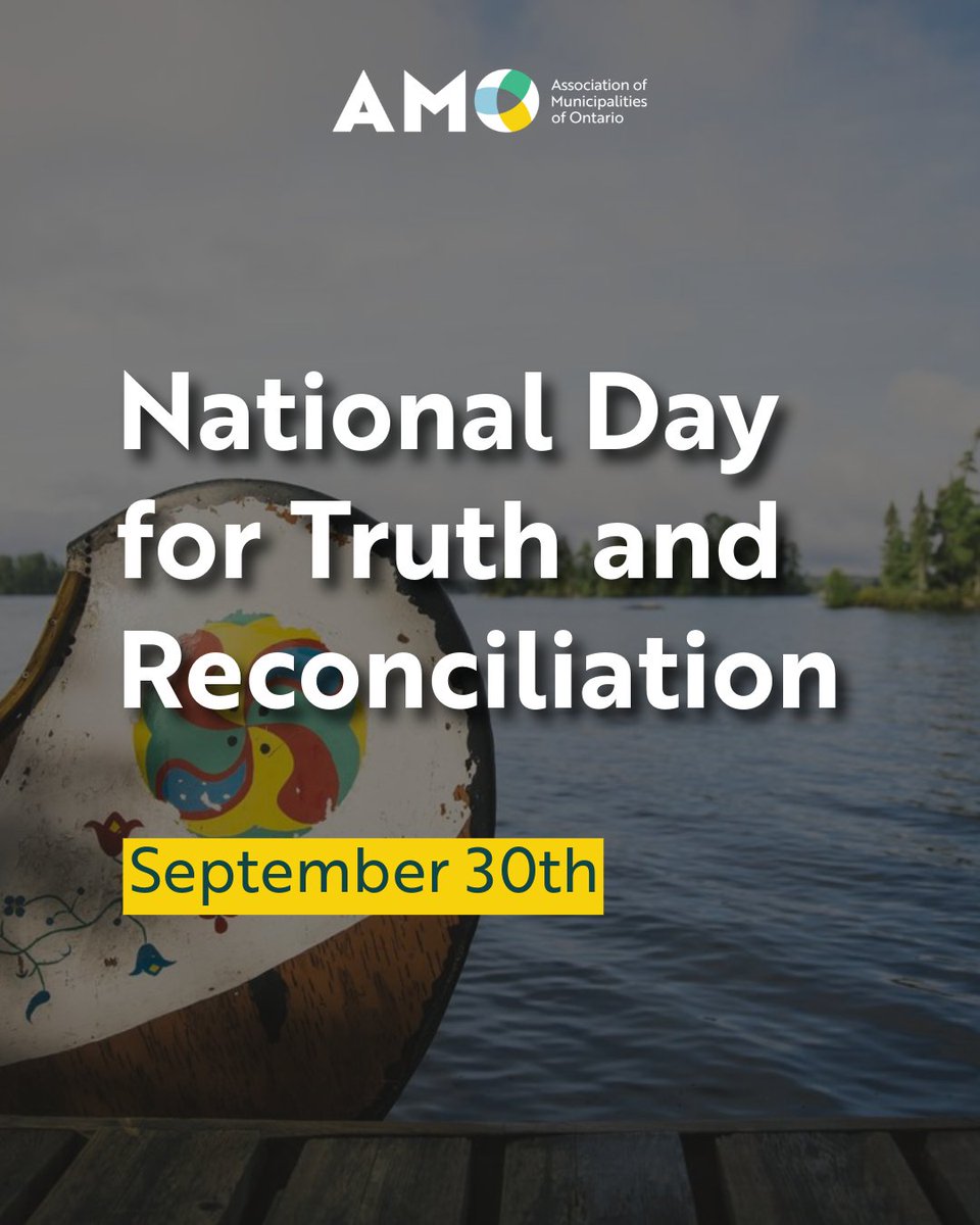 AMOPolicy's tweet photo. First Nations, Inuit and Métis People live in almost every municipality across Ontario, with around 85.5% of Indigenous people in Ontario living within municipalities.

On this National Day for Truth and Reconciliation, we at AMO affirm our commitment to fostering stronger, more meaningful municipal-Indigenous relationships.

Municipalities have a responsibility to protect the rights of Indigenous Peoples and take steps to redress the socio-economic impacts of colonization by meaningfully advancing reconciliation.

Together, we can help build stronger relationships and a bright future for Indigenous Peoples across Ontario.

See AMO's Indigenous Reconciliation Action Plan: https://t.co/Q2FCbmbm6c