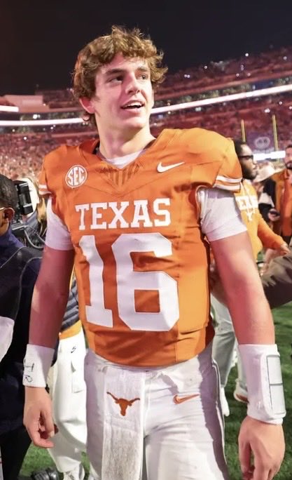 Brett_McMurphy's tweet photo. Texas QB Arch Manning named to 2026 TIME100 Next, “recognizing 100 emerging leaders from around the world.” Matthew McConaughey: “Arch’s inner confidence to deal w/the brightest lights has never been more lit. Is he gonna win the Heisman? Enter the draft or stay at UT? TBD” https://t.co/Bzt3Sye2TL