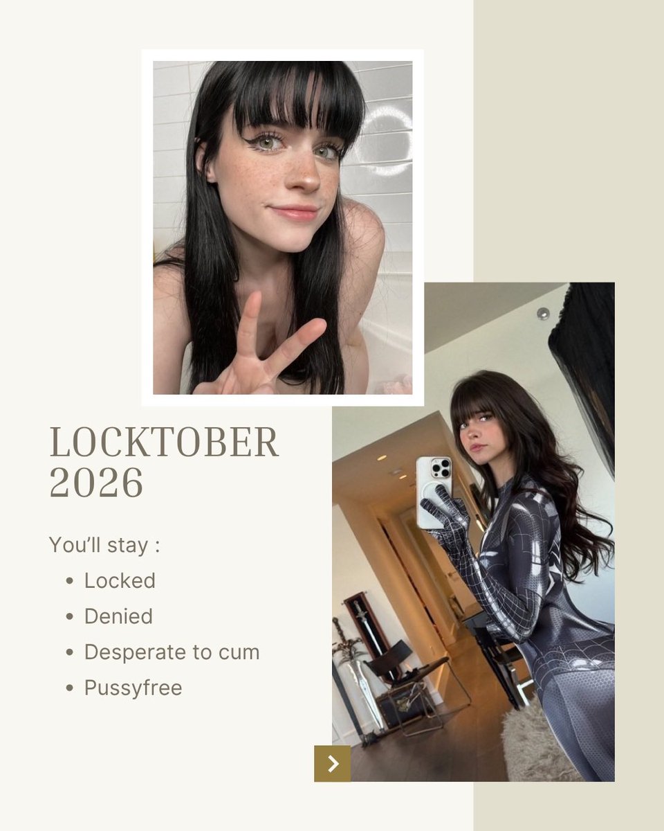 misstressmikky's tweet photo. Locktober is around the corner ✨🔒 https://t.co/I58i28rKuO