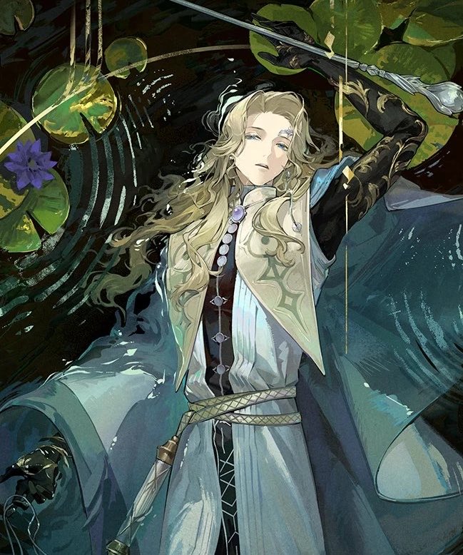 deadjunie's tweet photo. i keep thinking of 6 resembling ophelia so i drew him like her again … there’s just so many similitudes and parallels between them and their stories i would love to talk about sometime .. https://t.co/0HwBIbRcpF