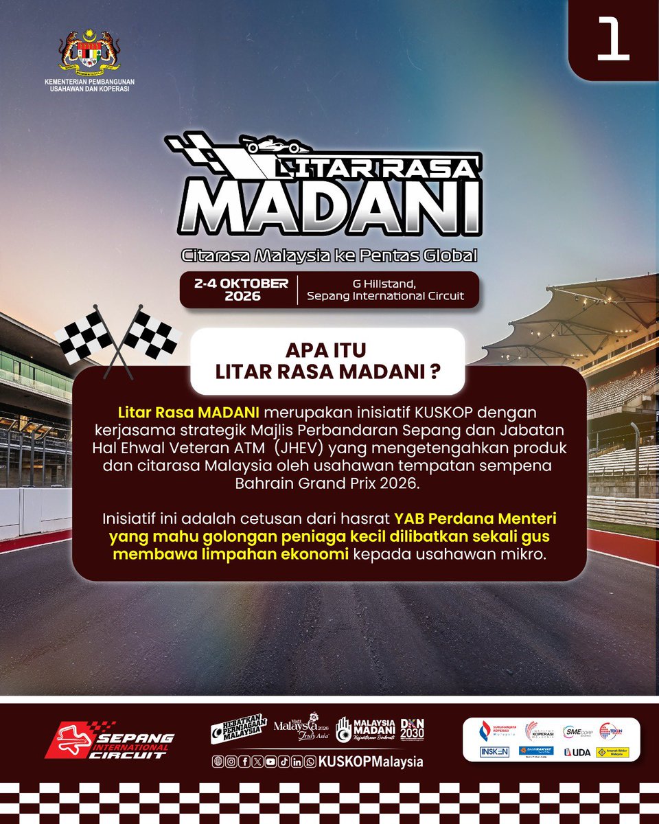 KUSKOPMalaysia's tweet photo. 𝐀𝐏𝐀 𝐈𝐓𝐔 𝐋𝐈𝐓𝐀𝐑 𝐑𝐀𝐒𝐀 𝐌𝐀𝐃𝐀𝐍𝐈? 🤔

FB: https://t.co/xw6IDlXeLr

IG: https://t.co/Z0upGNpJ4o

#KUSKOP
#HebatkanPerniagaanMalaysia
#MakeMalaysianBusinessesGreat
#JalanTeruih
#MalaysiaMADANI https://t.co/sBXZBkHjXd