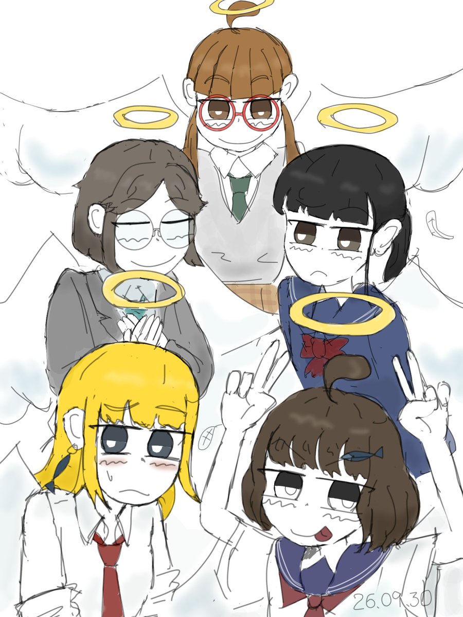 cleaning0213's tweet photo. 一次・二次創作混合 1日1枚絵企画

【30/30】
偶成天使大集合
#平塚ファンアート銀座 #oc https://t.co/YzBzkqWWoU