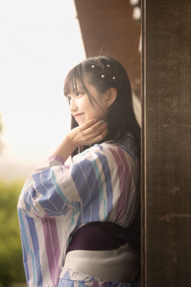 QQQA50's tweet photo. @kujimasato 浴衣姿は応援するきっかけになった撮影でした、彼女が選んでくれた画像です…大雨の山中湖でのこと　2021-8 https://t.co/sxUToWURmQ