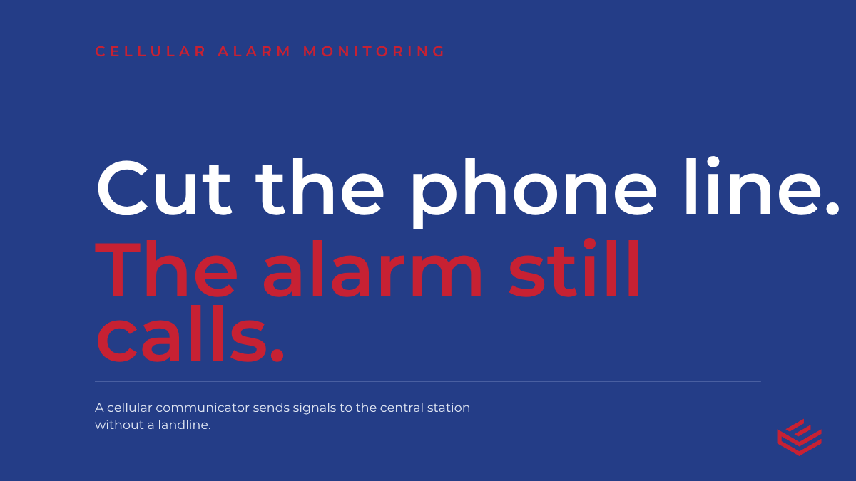 Elite_secgroup's tweet photo. Still monitoring over a landline? That's one pair of wire cutters between you and the central station. Cellular fixes that. #AlarmMonitoring https://t.co/ZcxOrsGYWP