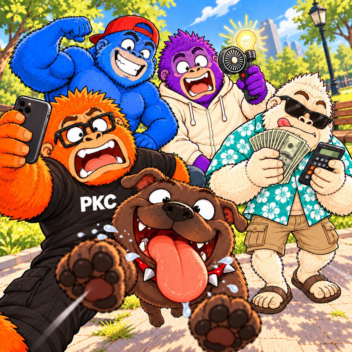 PKC_100's tweet photo. One brought muscles.
One brought a useless invention.
One brought a calculator.
I brought anxiety.
The dog brought zero qualifications and became CEO. 🐶📸
$PKC — professionally unhinged.
#PunkyKongzClub #PKC #punkvism #Solana #MemeCoin https://t.co/rEcXVpxzJy