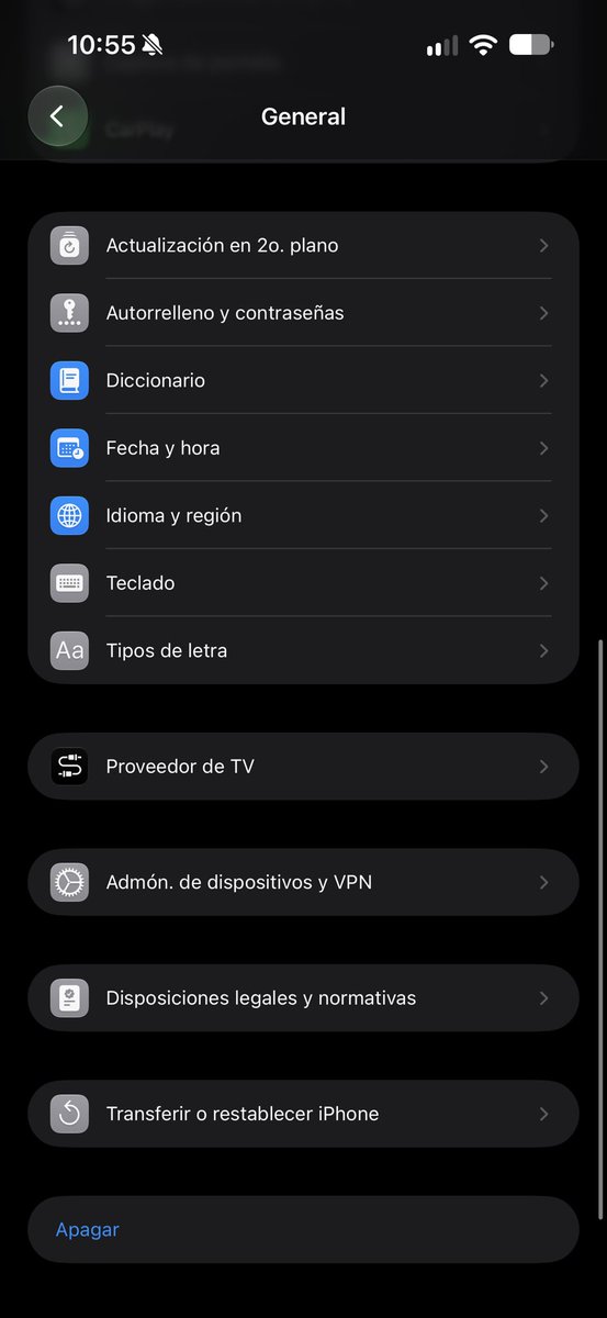 nbeltru's tweet photo. Configuración -> General -> Actualización en 2do Plano 

Desactivan todo lo que no les importe que les lleguen notificaciones todo el día https://t.co/CBClysvCrb