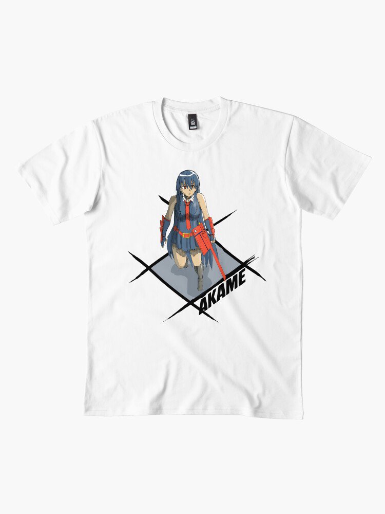 PanelArtistSora's tweet photo. "Eliminate." 🗡️ Night Raid's top assassin Akame has officially arrived on the shop!  Hit the link in my bio to shop the drop! 🛒  
 #akame #akamegakill #nightraid #animestreetwear #graphictees #animeart https://t.co/TU8rtz6aND