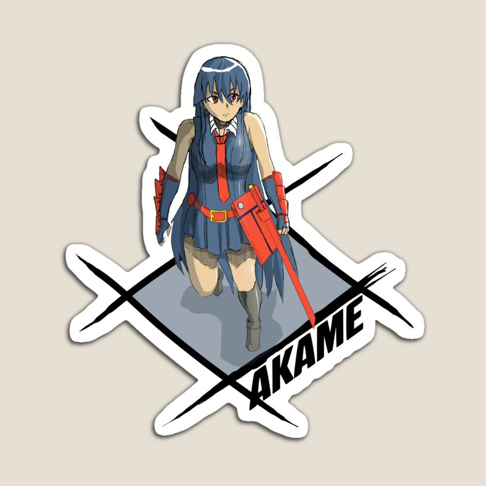 PanelArtistSora's tweet photo. "Eliminate." 🗡️ Night Raid's top assassin Akame has officially arrived on the shop!  Hit the link in my bio to shop the drop! 🛒  
 #akame #akamegakill #nightraid #animestreetwear #graphictees #animeart https://t.co/TU8rtz6aND