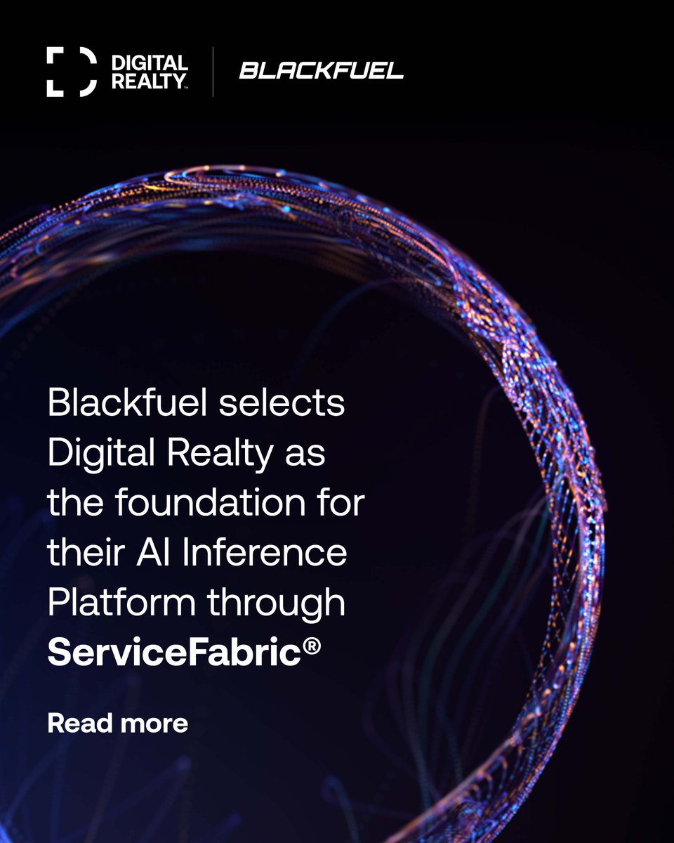 DigitalEMEA's tweet photo. @blackfuelai selects our BCN1 data center in Barcelona as the foundation for their AI Inference Platform, through our orchestration platform, ServiceFabric®.

Learn more: https://t.co/FHHiDIISTO

#TheDataMeetingPlace https://t.co/Bvfxq8jxLM
