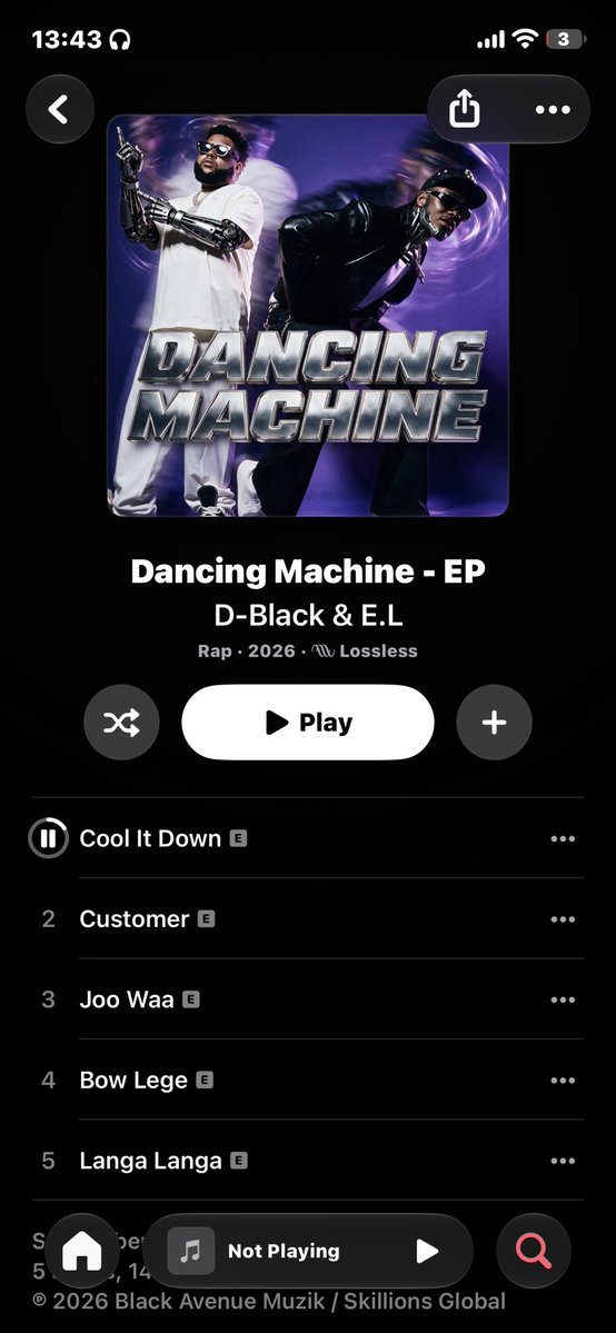 Ericstrofy's tweet photo. What’s your favorite song
 from the #DancingMachineEP  by @DBLACKGH &amp; @ELgh_ 

Let’s Go  comment or quote tweet with your favorite song 

Apple Music - https://t.co/ic6JnQCQtK

Spotify -  https://t.co/S0O6holGOU… https://t.co/WO0lLKUM2s