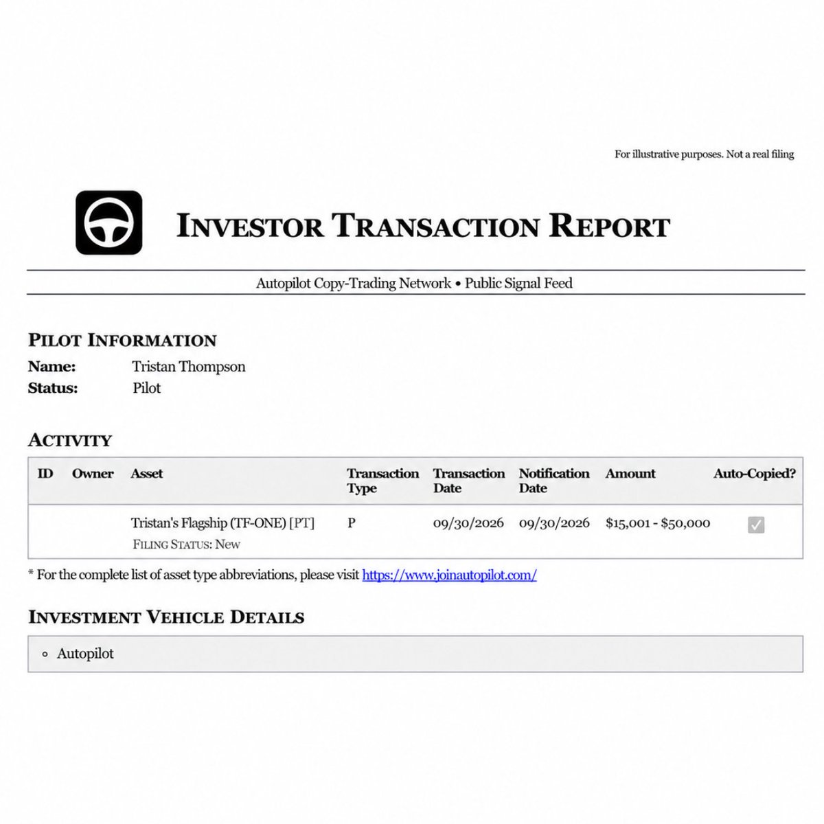 TThompson's tweet photo. Congress discloses trades up to 45 days later

You won't need to wait for my trades

First NBA Champion sharing their portfolio on @joinautopilot https://t.co/Pn7QDrIxEg
