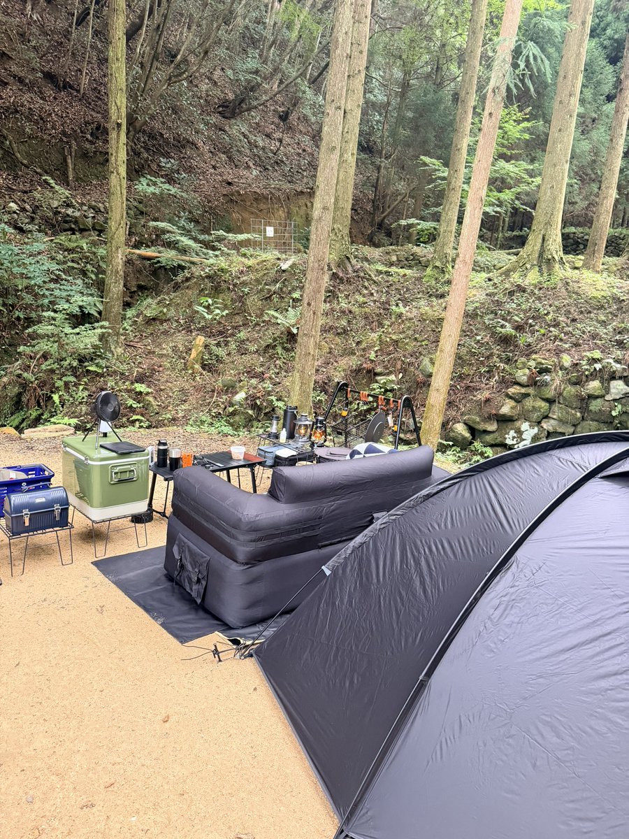 trekboardgame's tweet photo. #9月のキャンプを写真4枚で振り返る 
9月はソロキャン2回。
秋吉台家族旅行村
���部フォレストクラブキャンプ場 https://t.co/UWd1V2dOHu