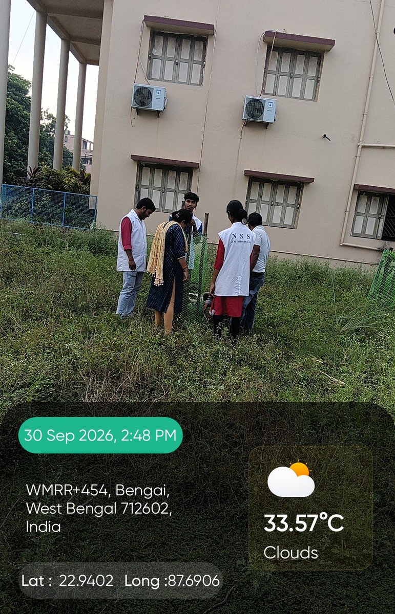 NssUnitsAkpcm's tweet photo. As a part of the *Seva Sankalp Abhiyan* celebrations, a Champa tree was planted at college Campus by NSS units and the Department of Environmental Science of A.K.P.C. Mahavidyalaya. https://t.co/W9O6vOCZdS