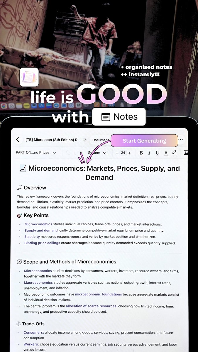 notesplus_app's tweet photo. life is good when you can turn your document into organised notes in seconds ☀️🍭🌈

get the Notes+ AI Pro subscription for AI Notes and more!

#notesplus #studytwt #digitalnotes #ipadnotes #ipad https://t.co/qvKw0nBedd