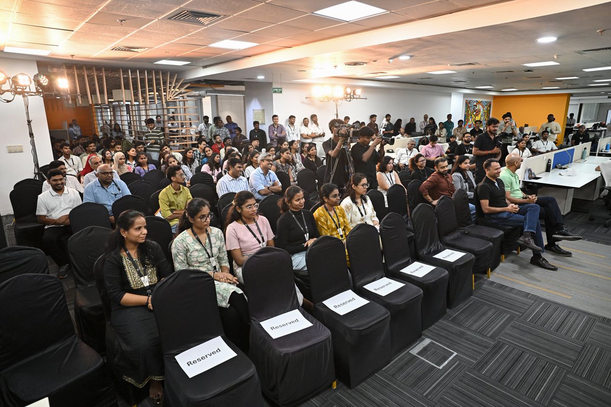 TigerAnalytics's tweet photo. Made in Tiger, Chennai brought our Tribe together for a day of tech, people, culture and ingenuity.
From a fireside chat with Prof. Mitesh Khapra to Tech Pavilions showcasing Tiger IP, ideas kept flowing. And between it all, laughs, stories, games and plenty of energy.
#Tigerat15 https://t.co/QVruvdVPo8